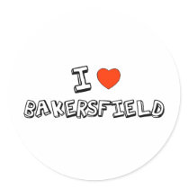 I Heart Bakersfield Sticker