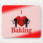 I Heart Baking Bakers Mousepad
