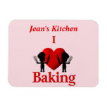 I Heart Baking Personal Flex Magnet