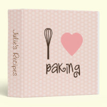 I Heart Baking Recipe Binder binders
