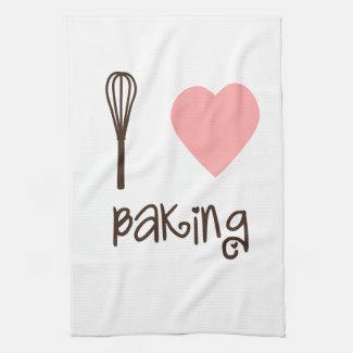 I Heart Baking Tea Towel mojo_kitchentowel