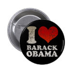 I heart Barack Obama button buttons