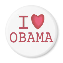 I Heart Barack Obama magnets
