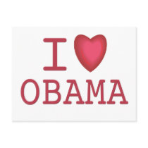 I Heart Barack Obama postcards