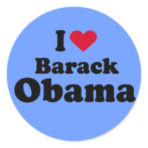 I Heart Barack Obama T-shirt stickers