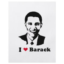 I Heart Barack T-shirt flyers