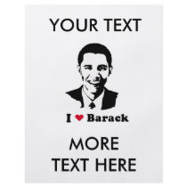 I Heart Barack T-shirt Full Color Flyer