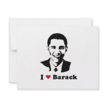I Heart Barack T-shirt invitations