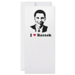 I Heart Barack T-shirt Rack Card Design