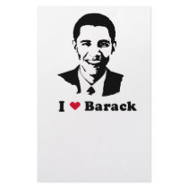 I Heart Barack T-shirt stationery