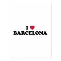 I Heart Barcelona Spain Postcards