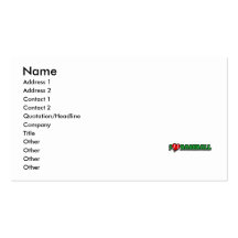 I heart baseball business card template