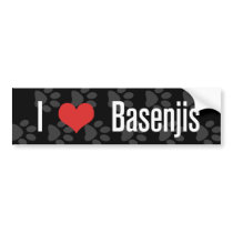 I (heart) Basenjis Bumper Sticker