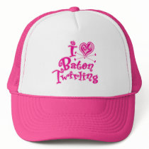 I Heart Baton Twirling hats
