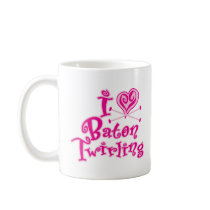 I Heart Baton Twirling Mug