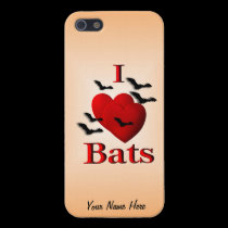 I Heart Bats Peronal Design Case iPhone 4 and 5 iphone cases