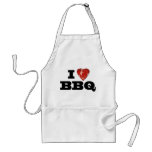 I heart BBQ, Steak Heart Shape Funny Grilling Apron