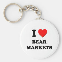 I Heart Bear Markets Keychains