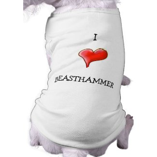I Heart BEASTHAMMER petshirt