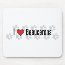 I (heart) Beaucerons Mouse Pad