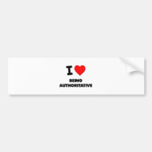 I Heart Being Authoritative Bumper Stickers