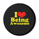 I Heart Being Awesome magnets
