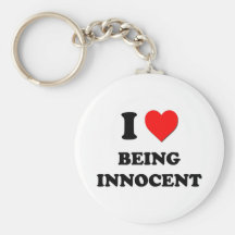 I Heart Being Innocent Key Chains