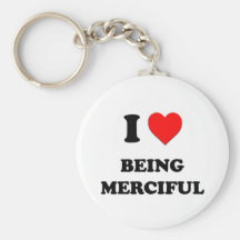I Heart Being Merciful Keychain