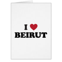 I Heart Beirut Lebanon Card