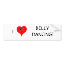 I 'Heart' Belly Dancing Bumper Sticker bumper stickers
