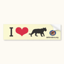 I Heart Big Cats bumper stickers