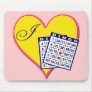 I HEART BINGO MOUSEPADS