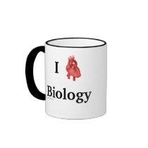 i heart biology mug mugs