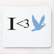 I heart Birds Mouse Pad