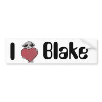 I Heart Blake Alien bumper stickers