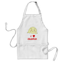 I heart blob apron