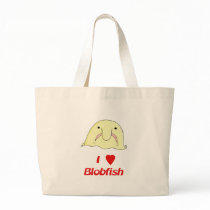 I heart blob tote bag
