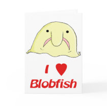 I heart blob greeting cards