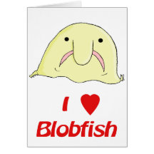 I heart blob greeting cards