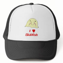I heart blob mesh hat