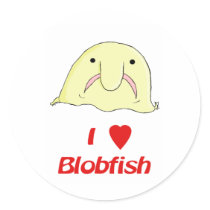 I heart blob sticker