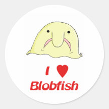 I heart blob sticker