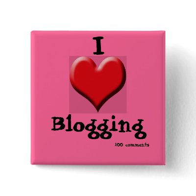 I Heart Blogging Button by bridgesdesigns