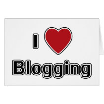 I Heart Blogging Card