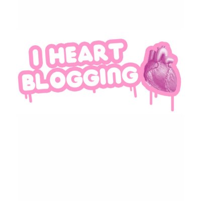 I Heart Blogging Tshirt by optimuscrime