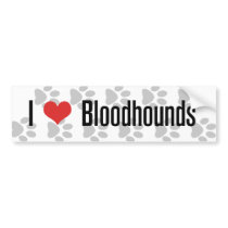 I (heart) Bloodhounds bumper stickers by khocker I (heart) Bloodhounds bumper stickers
