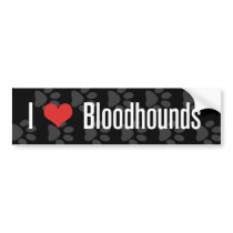 I (heart) Bloodhounds bumper stickers by khocker I (heart) Bloodhounds bumper stickers
