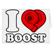 I Heart Boost Greeting Card