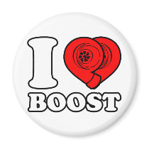 I Heart Boost Fridge Magnet