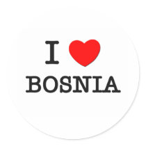 I HEART BOSNIA stickers